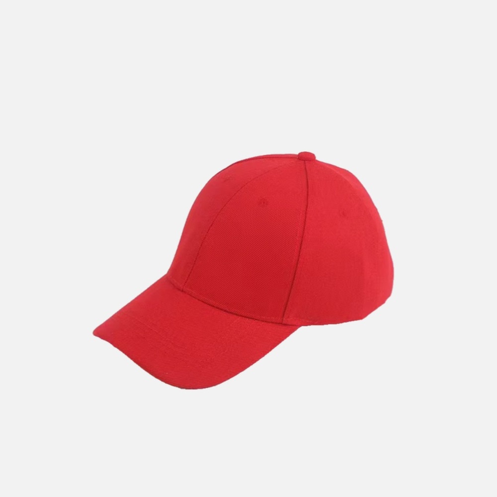 Vibrant Red Kids Baseball Cap
